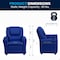 Flash Furniture Kids Recliner, 21-1/2" to 36-1/2" x 27", Upholstery Color: Blue, Weight Capacity: 90 lb. DG-ULT-KID-BLUE-GG - alternate 9
